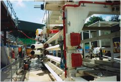 TBM supporting machinery.